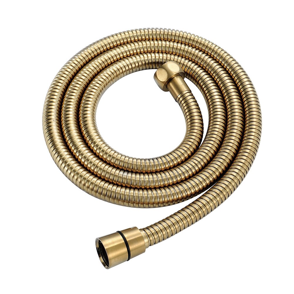 1.5m Bathroom Shower Hose, Multi-color Stainless Steel Hose, Copper Double Buckle Shower Hose Shower Accessories Shower Hose: D
