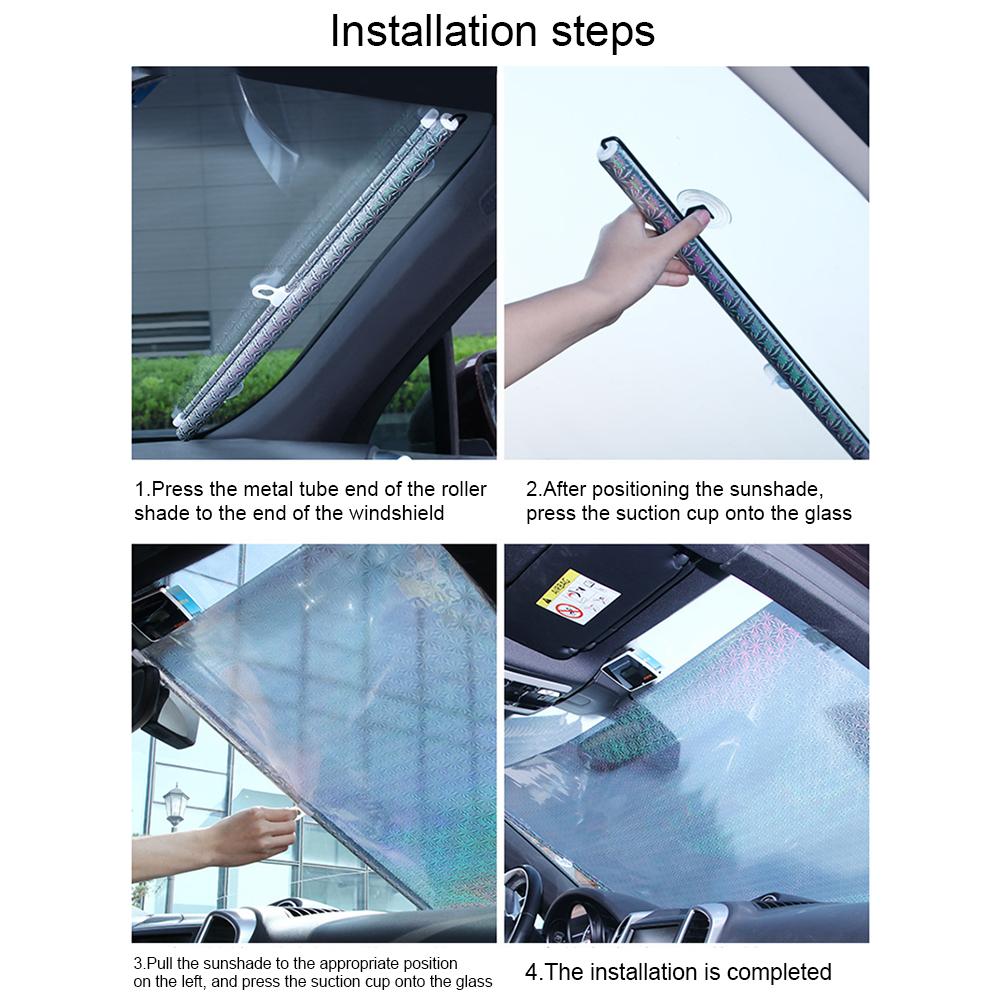 Parasol pour voiture, Durable pliable, pare-soleil pour voiture, pare-soleil, réflecteur pour SUV, camions