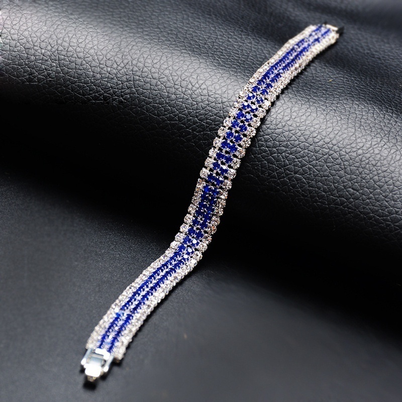 Frauen Römischen Stil Grün Weiß Strass Armband Elegante Charme Shinning Armreif für Mädchen Partei Engagement Schmuck