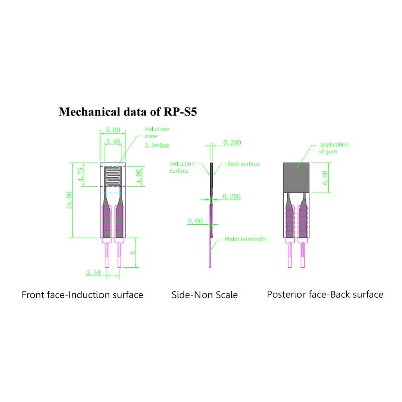 Hohe Genauigkeit 10g-1kg Druck Sensor Clever flexibel Dünne Film Kraft Sensor 62KC