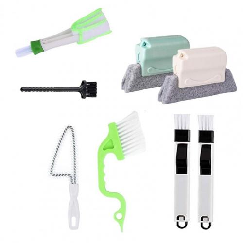 Brosse Nettoyage Pivotante 360° – 2 Pièces – Pour Angles Et Crevasses