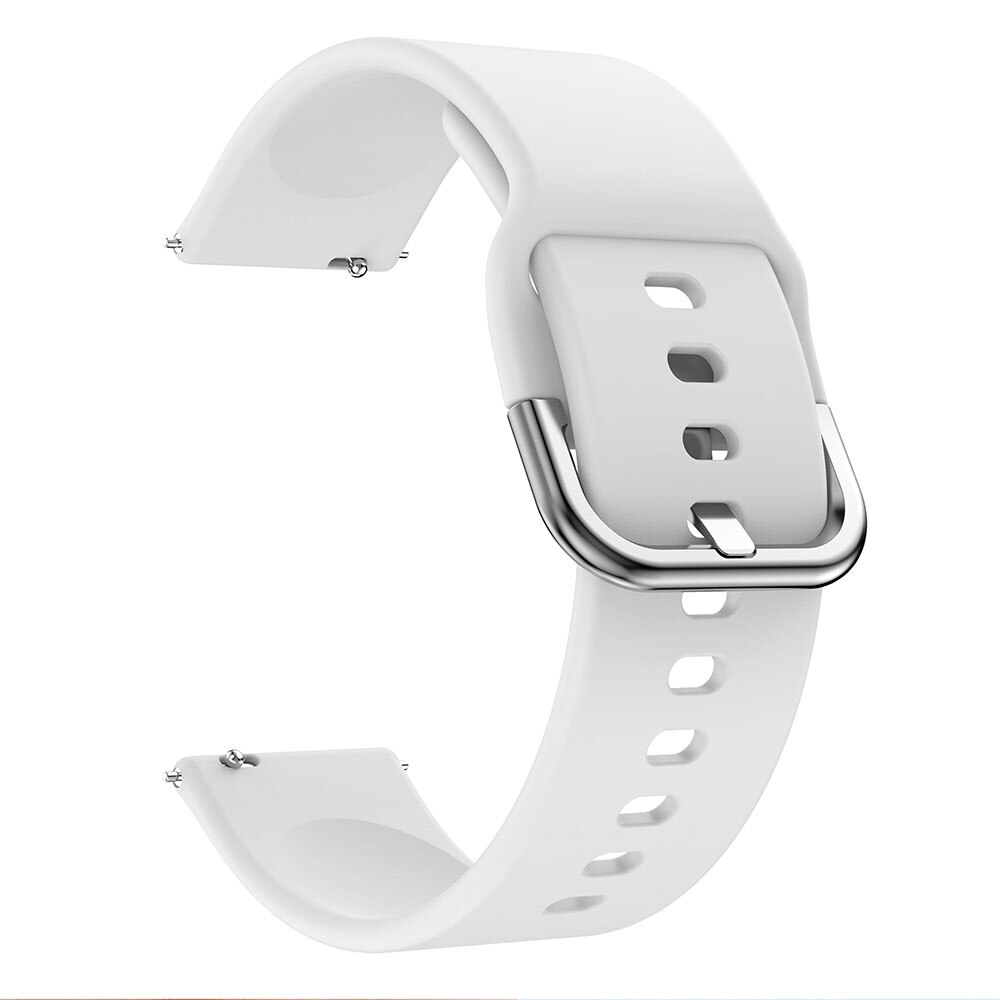 Replacement Silicone Strap Band For Samsung Galaxy Watch Active 2 40mm 44mm Active2 Wristband Sport bracelet 20mm watchband: White / Active 2 40mm