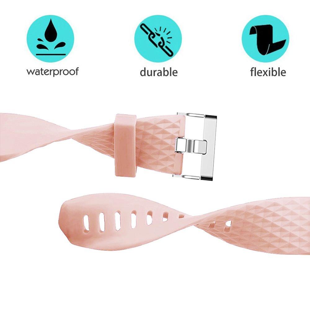 Correa de muñeca de silicona suave banda para Fitbit Charge 2 pulsera de reloj inteligente para cargar bits 2 pequeños y grandes