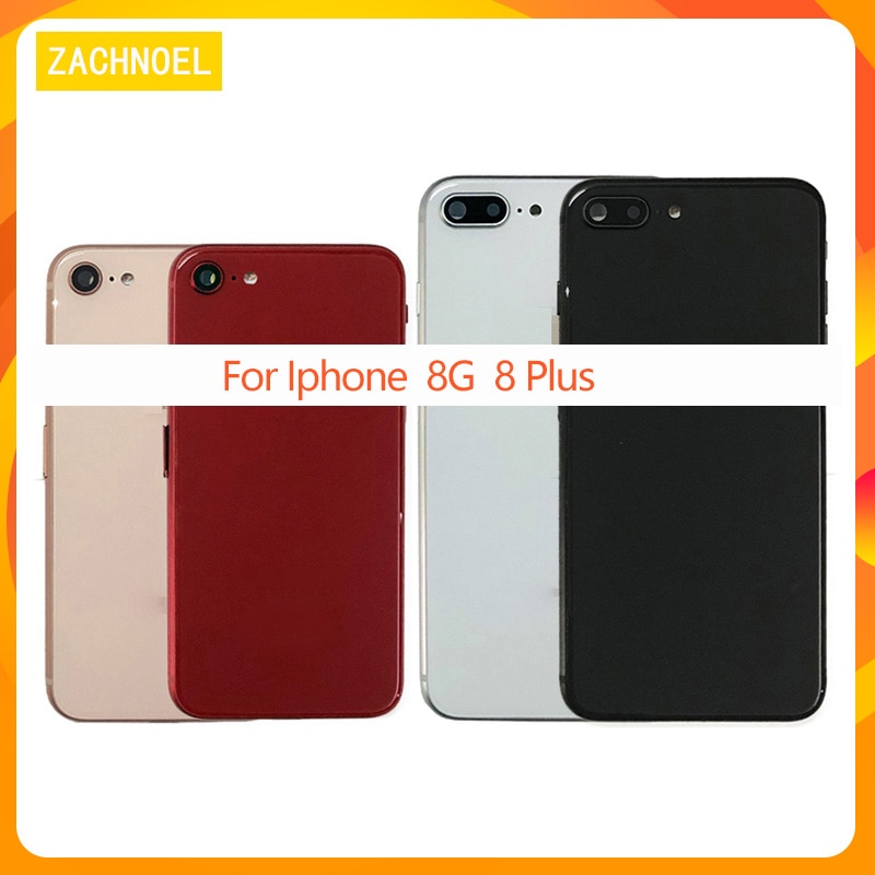 for iphone 8 8g 8 plus back middle frame Chassis full housing Assembly battery cover body CE logo AAA+