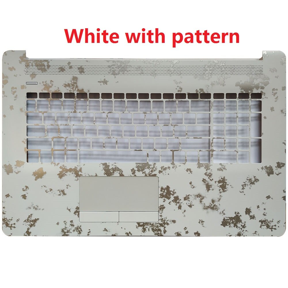 Laptop Shell Voor Hp Pavilion 17-Door 17-CA 17T-BY 17Z-CA Palmrest Bovenste Case/Bottom Case Cover L22508-001: White with pattern C