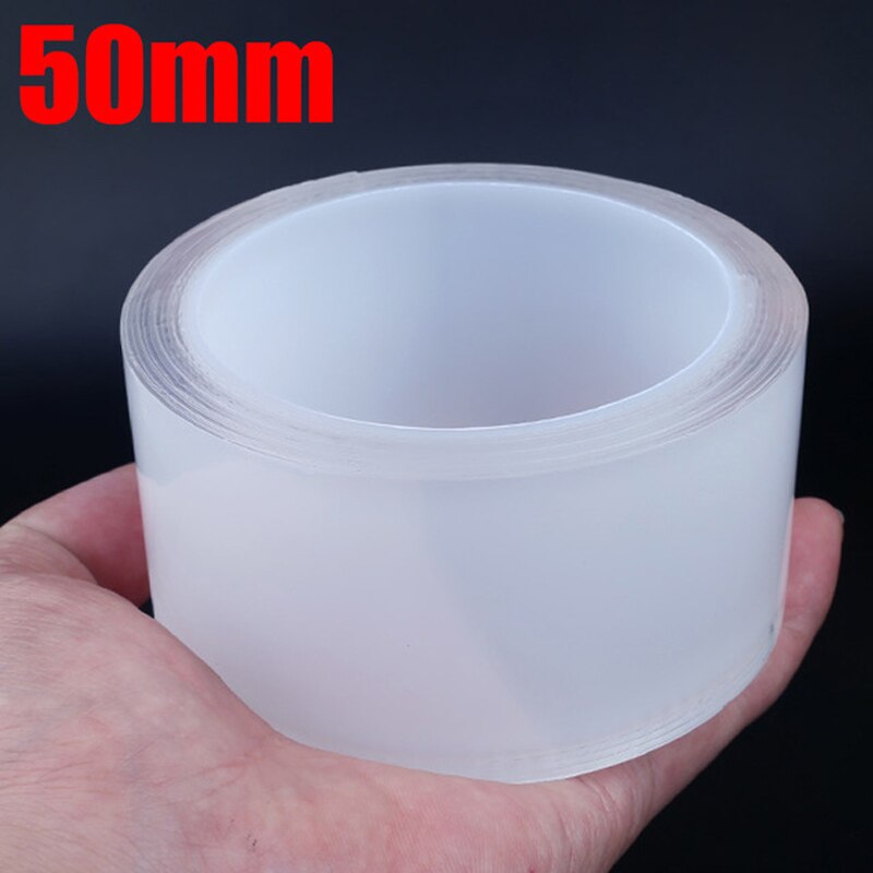 Auto sticker auto deur dorpel beschermer multifunctionele nano sticker tape auto bumper strip volledige auto carrosserie beschermfolie krasbestendig: 50mm / 10m