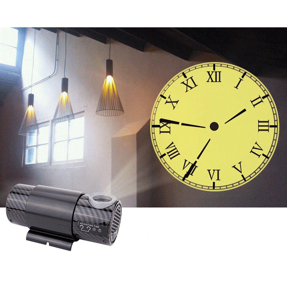 FÜHRTE Projektion Uhr Innen Wanduhr Elektronische Uhr mit Fernbedienung Subwoofer Projektion Uhr mit Adapter