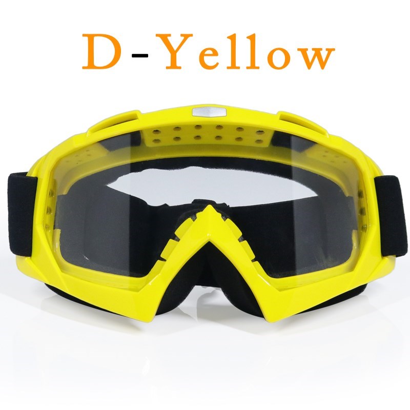 Dla dorosłych gogle Motocross motocykl motor okulary Cross Country elastyczne przezroczyste soczewki Ooculos de grau: Brązowy