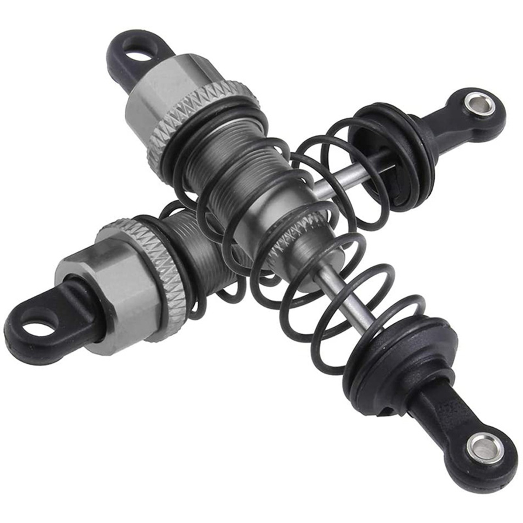 Amortisseur avant et arrière rempli d'huile en métal B78B-4X pour 1/12 Wltoys 12428 12423 pièce de mise à niveau sur chenilles de voiture RC, titane