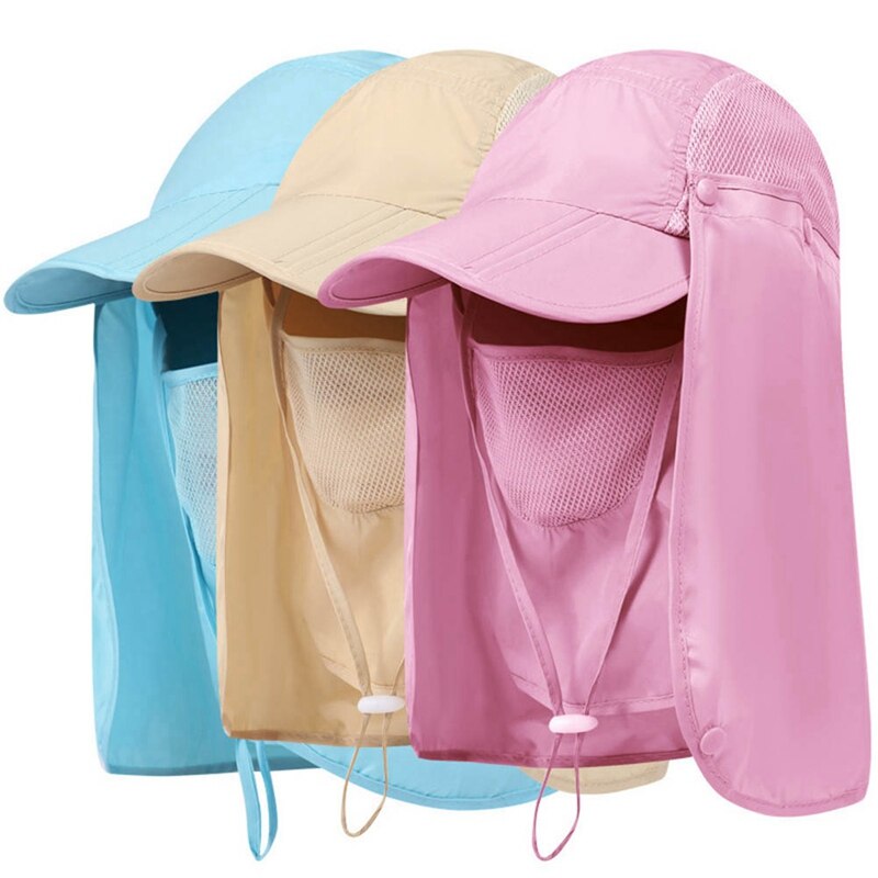 Utendørs sykling maske cap anti-uv vindtett sport visir caps sommer nakke uv beskyttelse casual baseball hatter kvinner menn balaclava