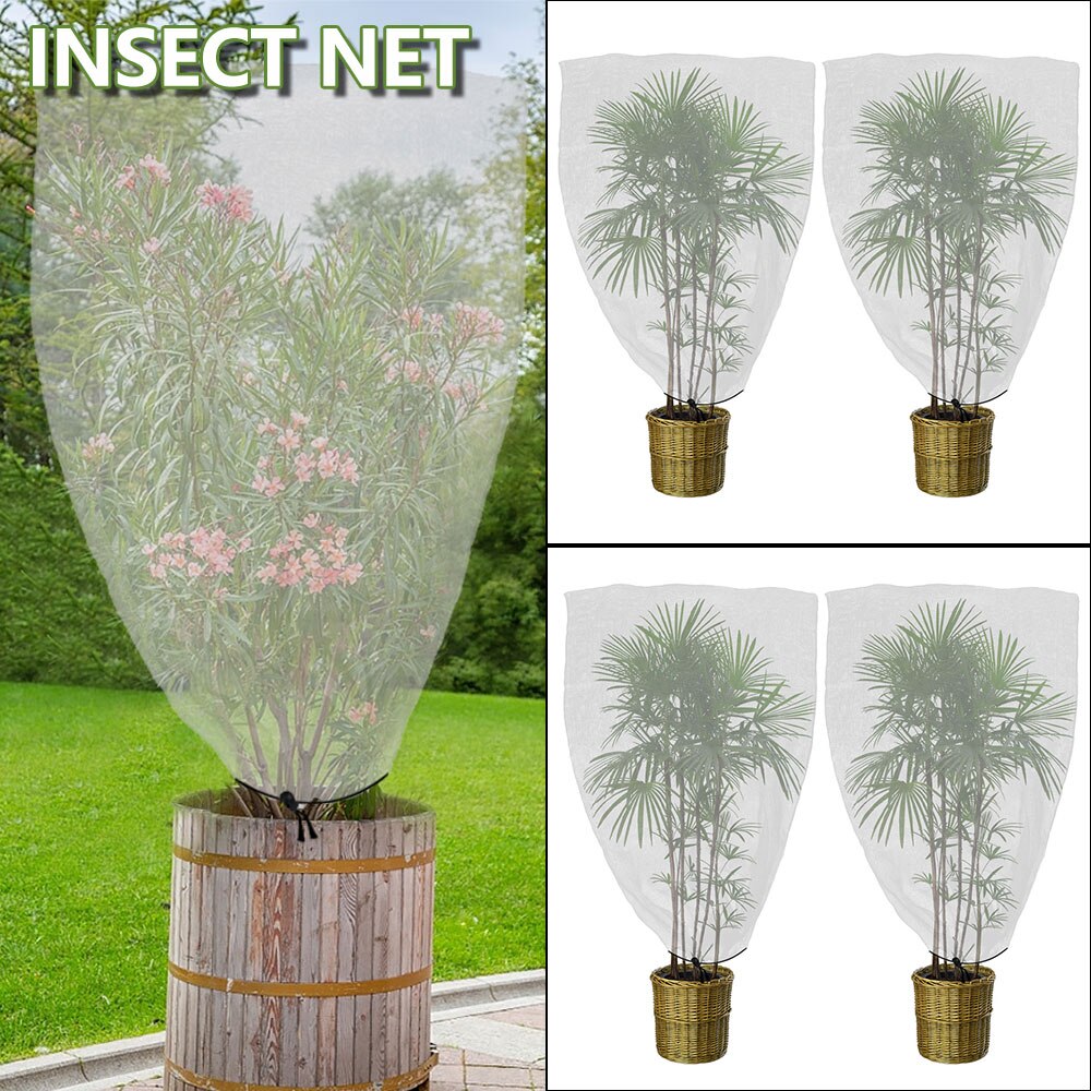 Insect Bird Barrier Mesh Garden Bug Netting Insect Bird Plant Vegetables Fruits Protective Cover Reusable Reusable Net Bag