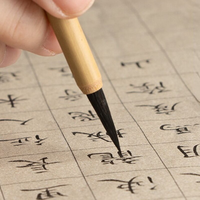 Small Regular Script Calligraphy Brush Handmade Purple Rabbit Hair Writing Brush Pen Shou Jin Ti Copy Scripture Hook Line Pen