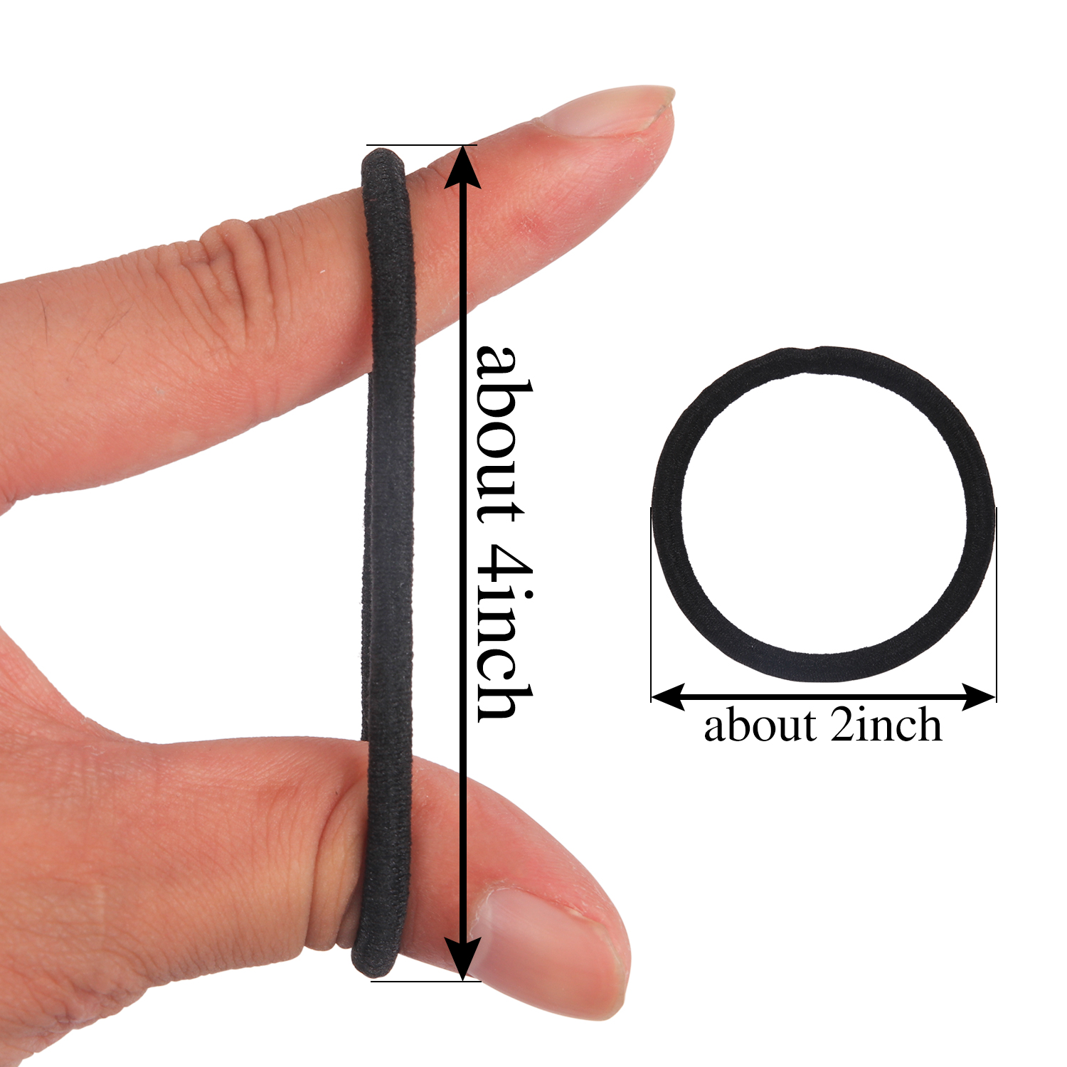 20/50/100cs Donne Ragazze Elastici per Capelli Legame per Capelli Corde Elastiche Hairband coda di Cavallo Titolari Fasce Scrunchies