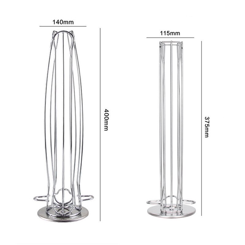 Coffee Capsule Rack Holder Carousel for Nespresso - Holds 40 Capsules OriginalLine. and Modern. 360-degree Rotation