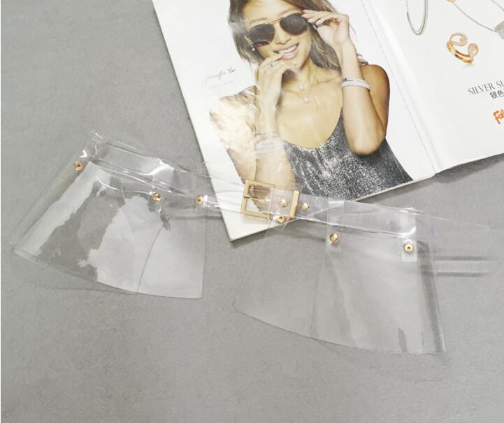 Nuevos accesorios de cinturón ancho de falda de cuero para mujer, corsé de color pvc, extraíble, correa de doble uso, cinturón de cintura, ropa de chica: E003