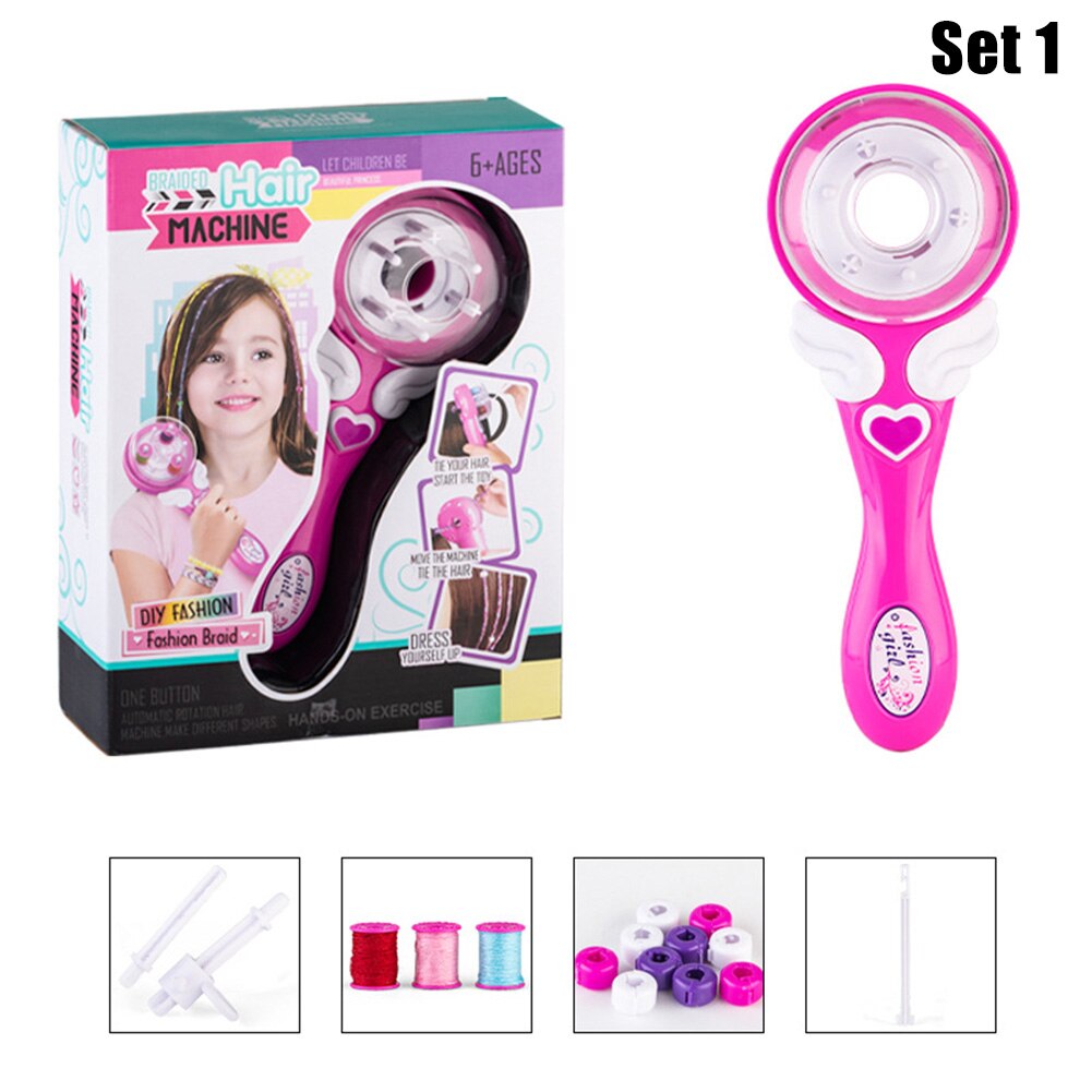 Automatische Vlechten Apparaat Elektrische Kinderen Meisjes Haar Vlechten Styling Apparaat Tool MH88: set 1