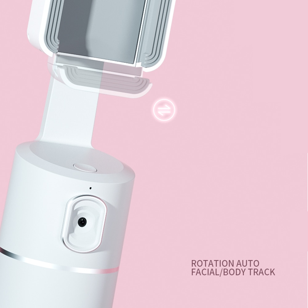 AI Smart Shooting Selfie Stick 360 Rotation Object Tracking Holder All-in-one Face Tracking Camera Phone Holder Record Gimbal