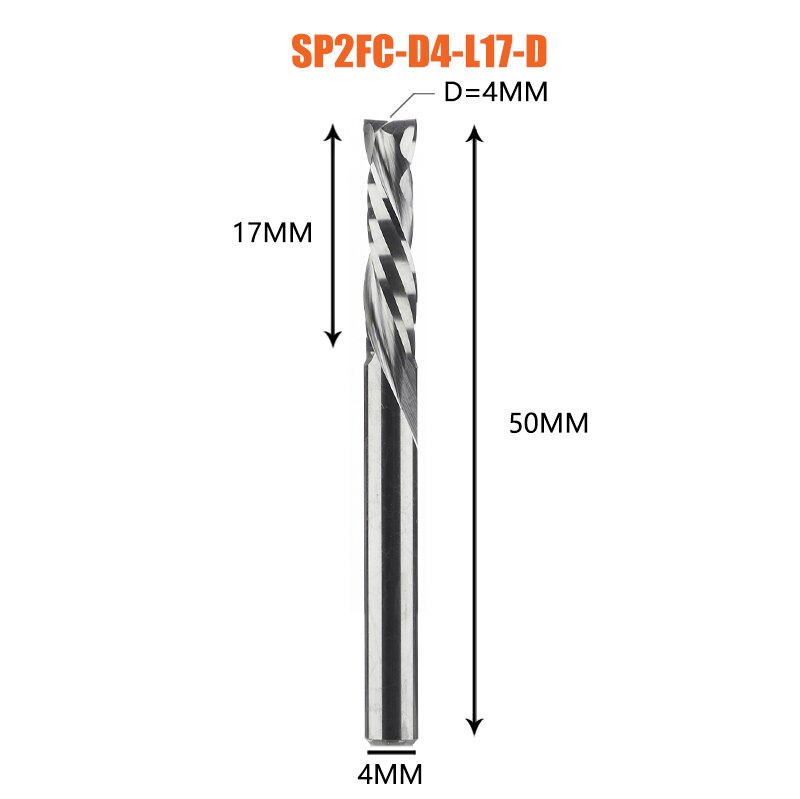 Fresa de compresión para carpintería, corte hacia arriba y hacia abajo, dos flautas, herramienta de fresado de carburo en espiral, enrutador, brocas de corte de fresa de madera: 5,5 mm