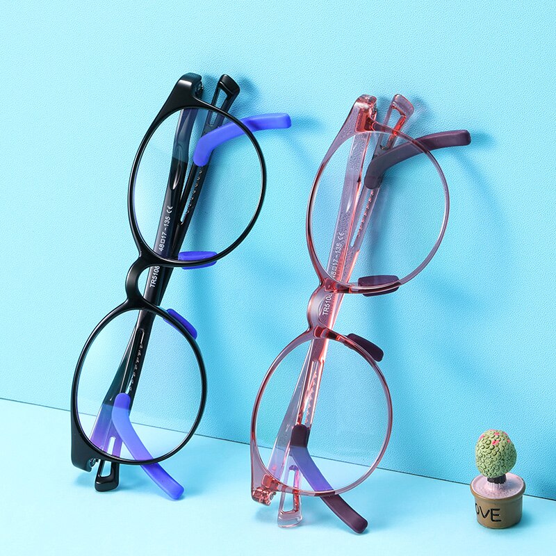 Enfants lunettes pour la vue 5-12 ans avec sangle Anti lumière bleue myopie Prescription lunettes ordinateur enfants lunettes TR90 rétro