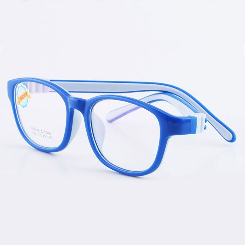 1255 Child Glasses Frame for Boys and Girls Kids Eyeglasses Frame Flexible Eyewear for Protection and Vision Correction