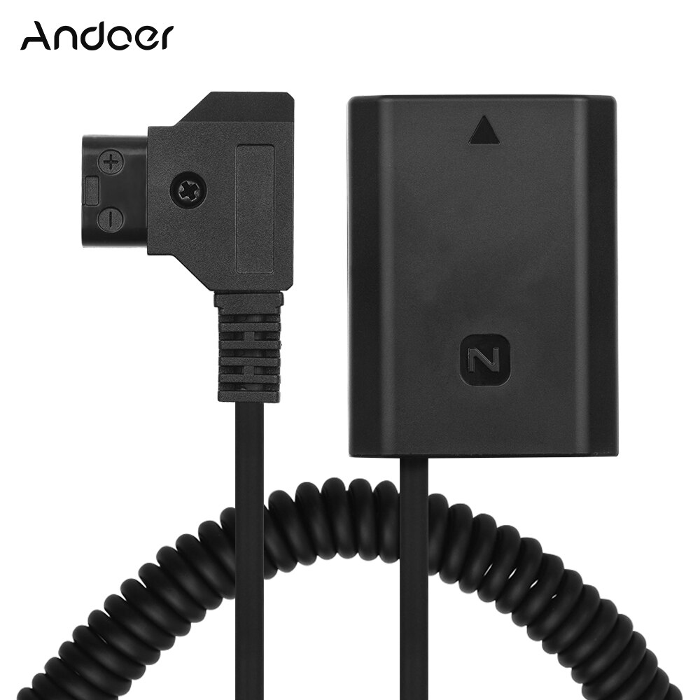 Andoer D-Tap naar NP-FZ100 DC Coupler Adapter Volledig Gedecodeerd Dummy Batterij Accessoire voor Sony A9 A7R3 A7M3 A7S3 a7SM3 Camera &#39;S