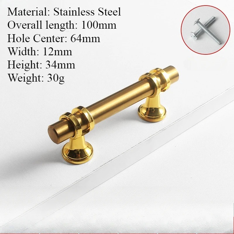 Tiradores de puerta dorados y negros modernos de 50mm-300mm, tiradores de armario de cocina, pomos de cajón sólidos, herrajes para muebles de: Verde