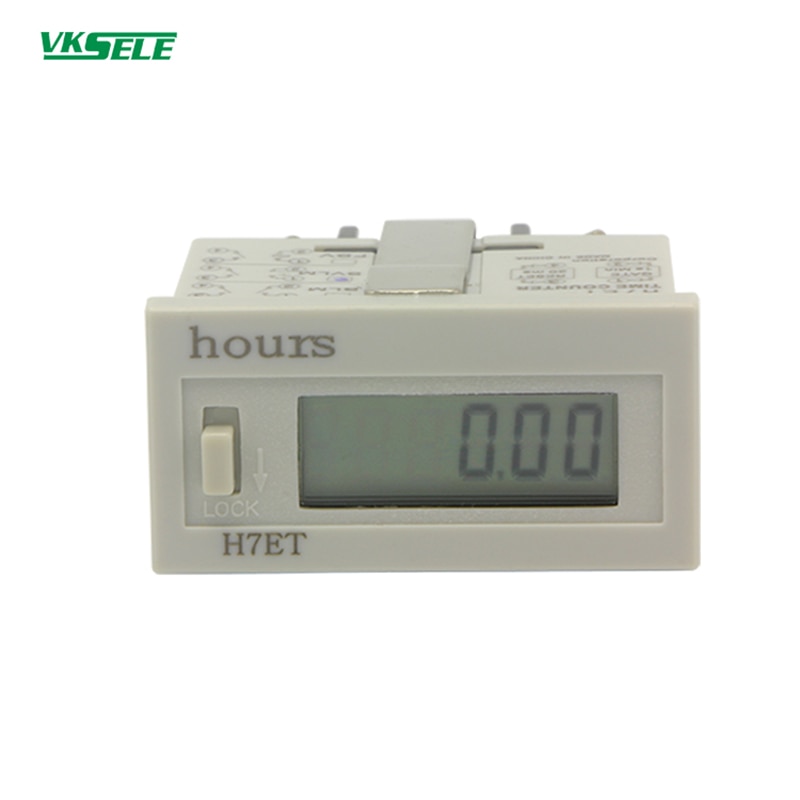 H7ET lcd display Hour Meter calculagraph mechanical Industrial counter