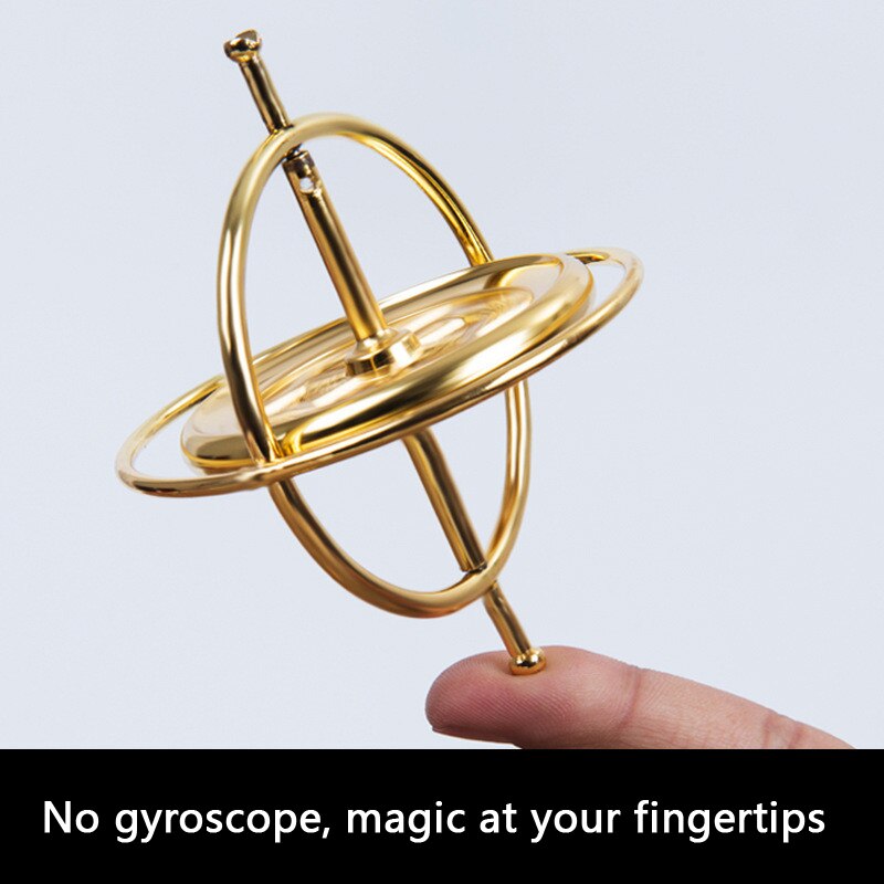 Nyeste finger gyro metallegering dekompression gyroskop videnskabeligt pædagogisk aflastning klassisk legetøj til børn børn