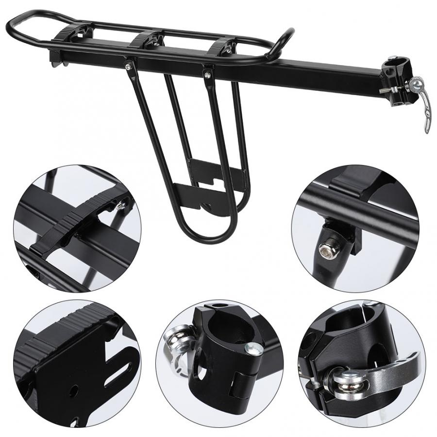 Bike Cargo Rack 20KG Bicycle Quick Release Luggage Cargo Seat Post Pannier Carrier Rear Rack Bike Rear Seat Luggage Shelf Rack