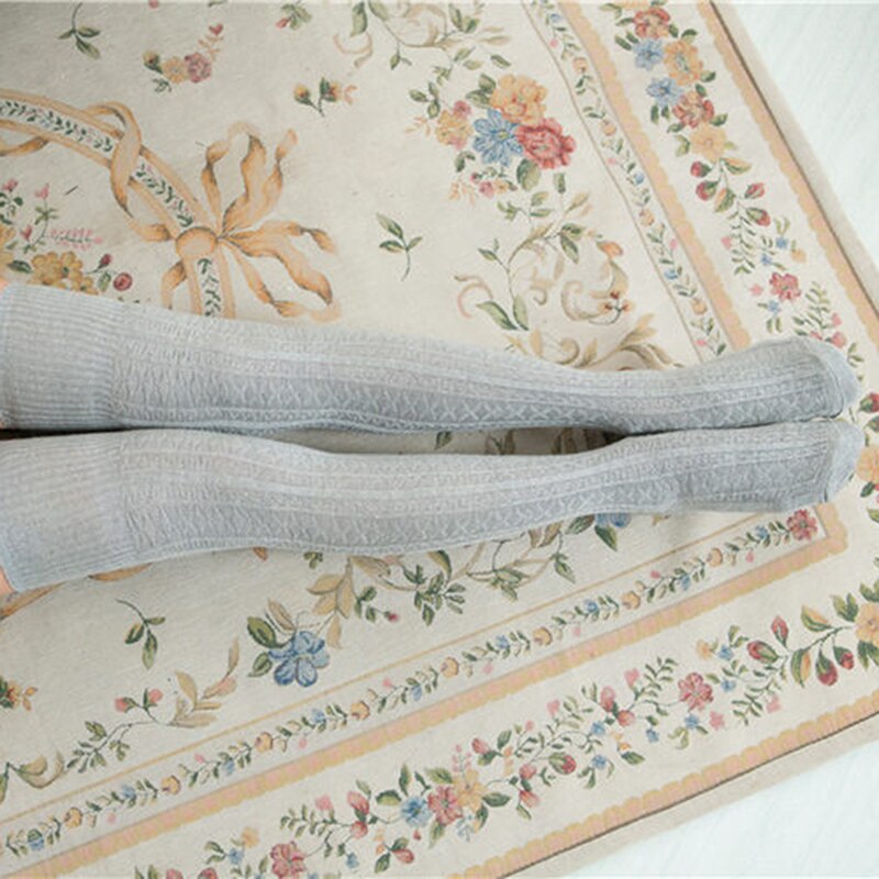 #39 für damen, lange wintersocken im harajuku-stil, knielange socken, warme, einfarbige freizeitsocken für damen