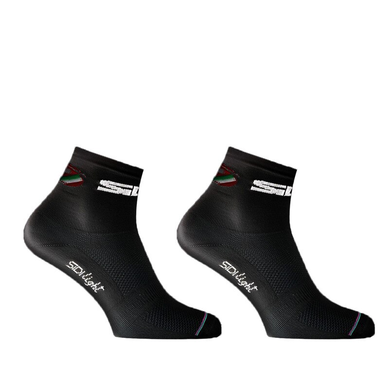 Cycling Socks Sports Breathable Deodorant Men Women Short Socks Calcetines Ciclismo: C1 black