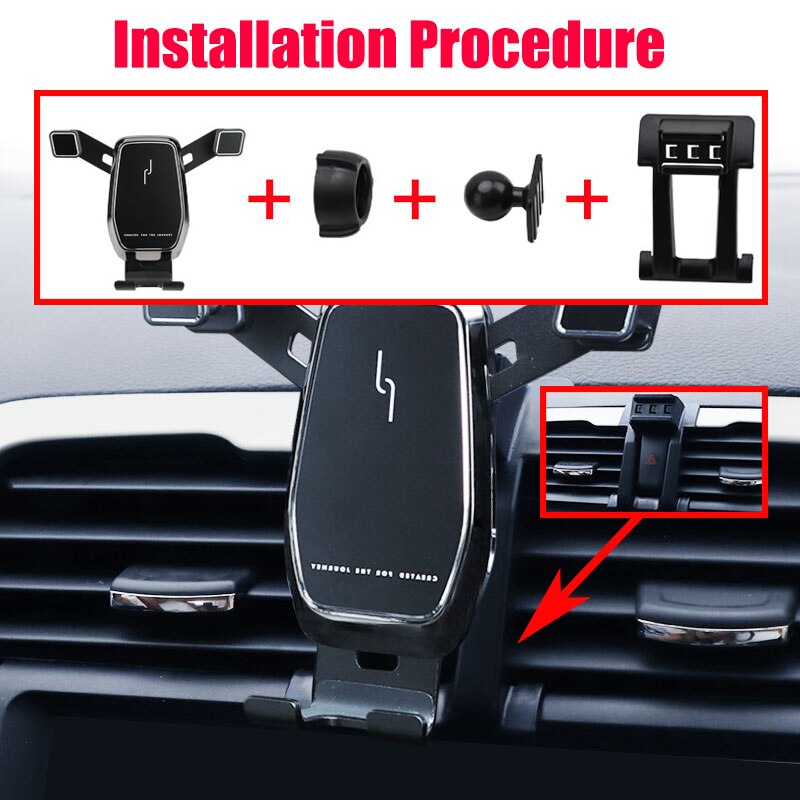 Car Phone Holder Air Vent Mount Clip Clamp Mobile Phone Holder for Ford Mondeo Fusion Accessories