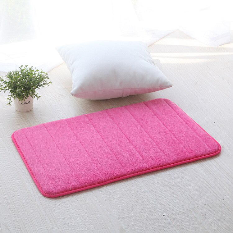 Badkamer Tapijt Geheugen Katoen 50*80Cm Badkamer Mat Badkamer Horizontale Streep Tapijt Absorberende Non-Slip Mat Badkamer: C / 40x60cm