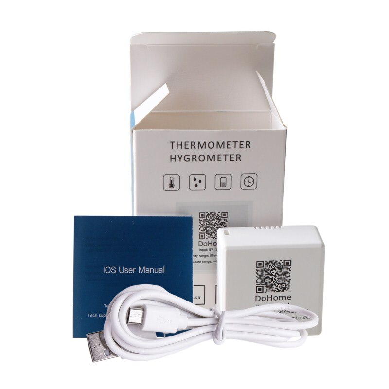 Dohome Support Siri Smart Temperature and Humidity Sensors Wifi Wireless Smart Home Firmware Upgrade ,Support IOS System: Default Title