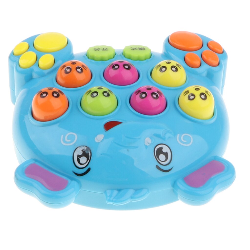Curated visual reference: Visual Reference: Blue Electronic Hit Hamster Whack A Mole Handheld