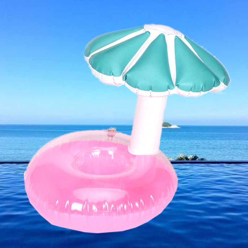 Gonfiabile Sottobicchiere Fungo Sedile ottavino Ombrello Supporto di Tazza di Tè Al Latte Galleggiante per Bambini di Acqua Giocattoli Da Spiaggia AXYA