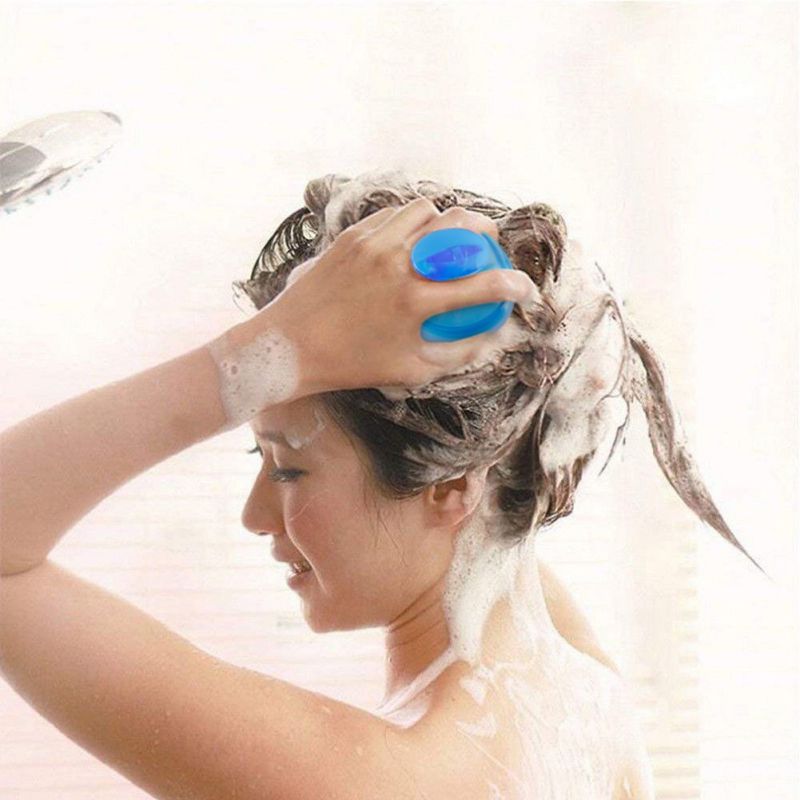 Spa-cabezal de cepillo de silicona para el pelo, cepillo de baño para ducha, peine de lavado de pelo, masaje corporal para el cuero cabelludo,