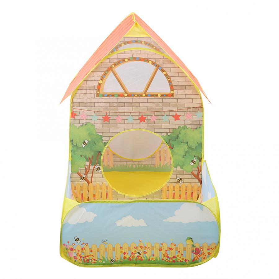 Portatile Bambini I Bambini Giocano Casa Tenda Up Tende Da Spiaggia Piscina di Palline Tenda Con Cortile Con Giardino di Gioco Strisciando Pieghevole Tenda Giocattolo