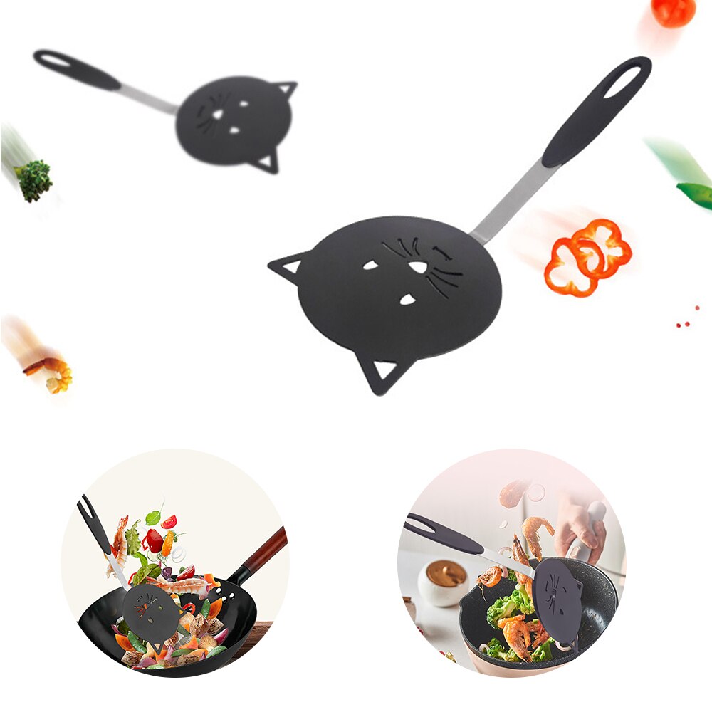 Cartoon Cat Frying Spatula Non Stick Omelette Shovel Fried Fish Turner Pancake Flipper Cooking Tools for Kitchen Utensils