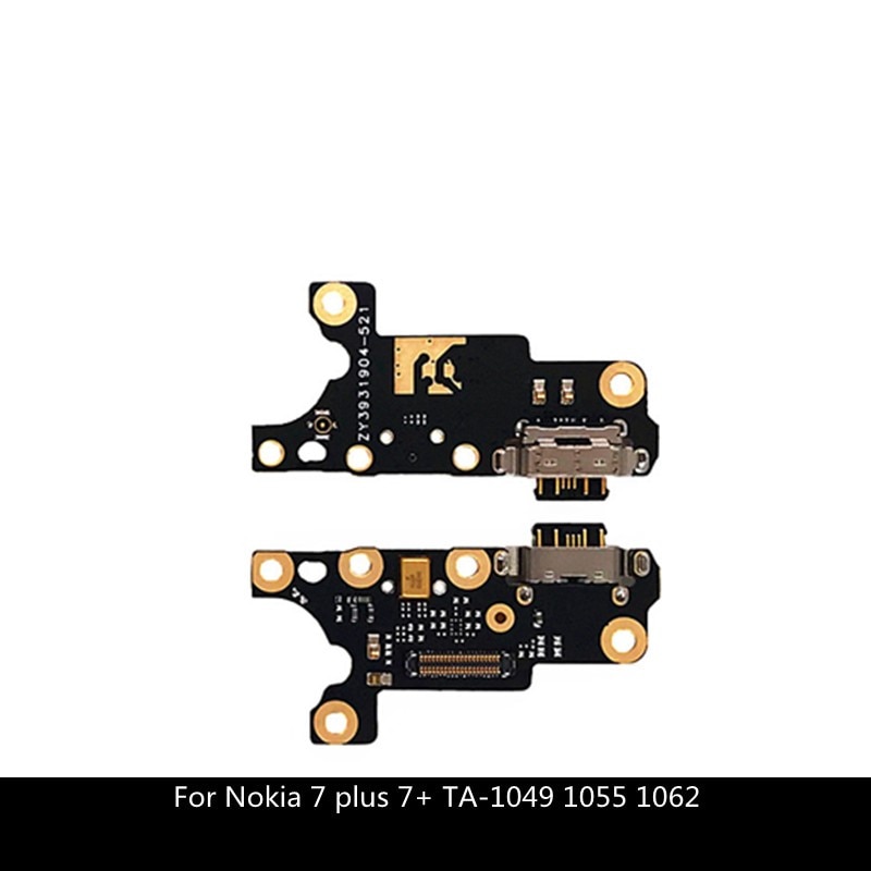 Usb-poort Opladen Charger Dock Connector Board Flex Kabel Voor Nokia 7 Plus 7 + Ta-1049 1055 1062 vervanging