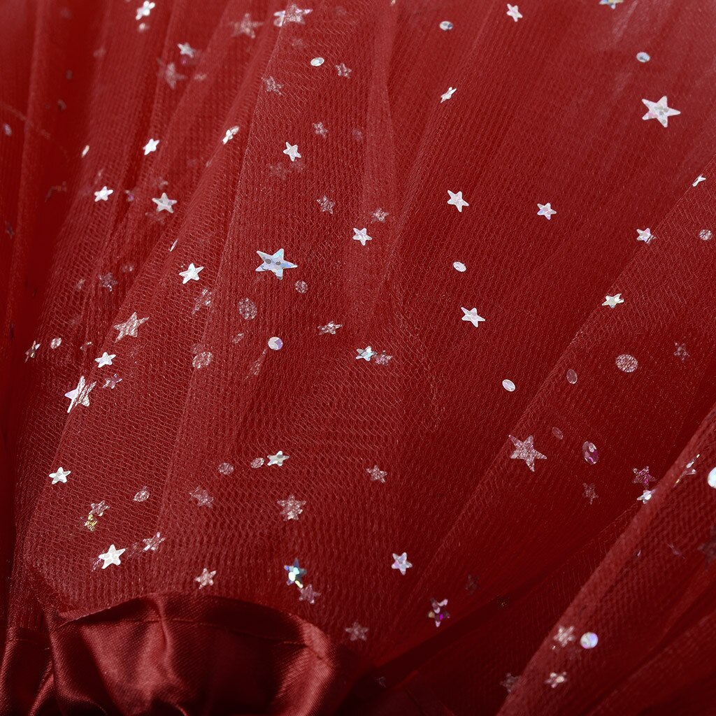 Girls Led Tutu Skirt Star Sequins Mesh Pleated Tulle With Led Small Bulb Colorful Luminous Party Dance Skirt Festival Cosplay