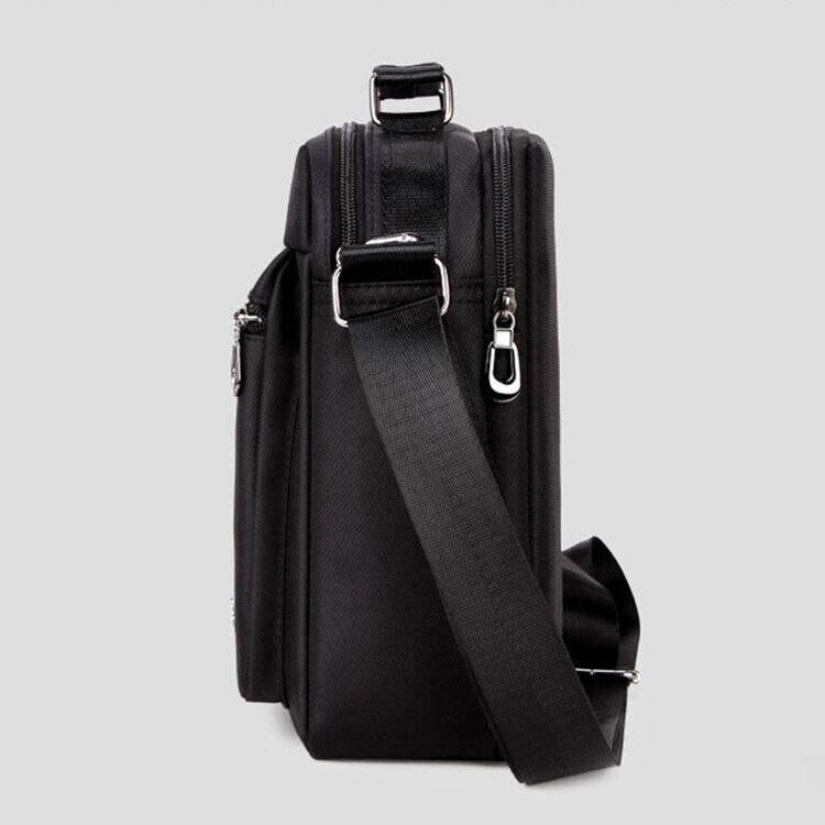 Men's Handbag Messenger Bag Waterproof Men Oxford Zipper Bag Crossbody for Male Male Business Casual Single Shoulder Bag