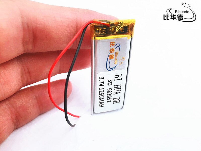 Li-po Grootte 682052 3.7 V 1250 mah lithium-polymeer Batterij Met Bescherming Boord Voor GPS Tablet PC Digitale producten