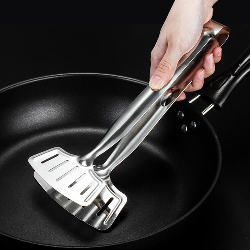 Pinzas para parrillas de barbacoa de acero inoxidable, para ensalada y pan, pinza de cocina, barbacoa, cocinar a la parrilla, pinza de cocina, utensilios y accesorios