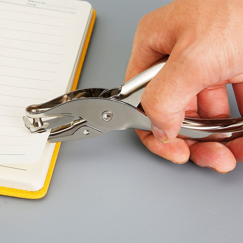 Paper Punch Circle Single Hole Punches for Scrapbooking Punches Cutter Tools 6mm Notebook Punch Office Paper Hole Punch