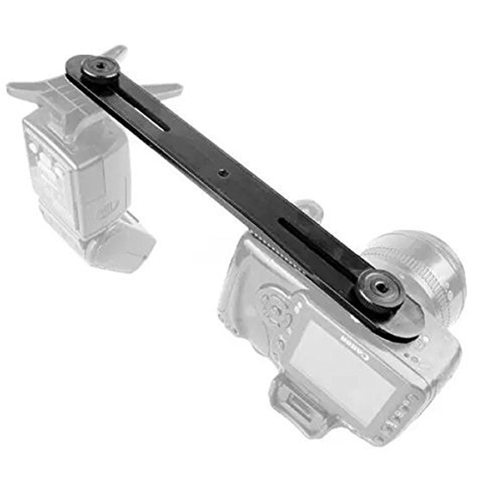Suporte de luz de ponta dupla universal, suporte para calçados, flash duplo, para câmera canon nikon sony dslr yongnuo