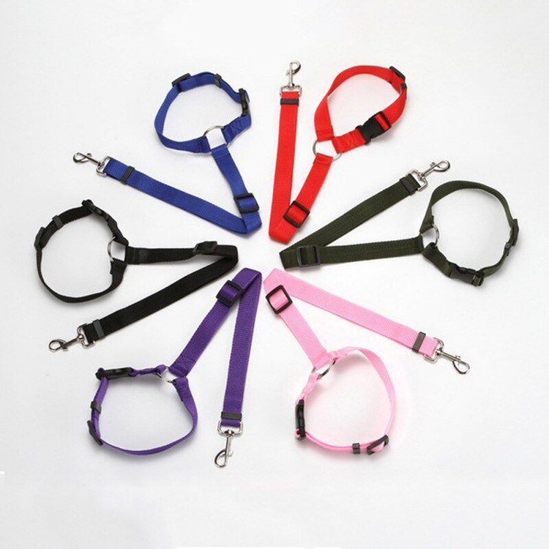 Adjustable Practical Dog Cat Pet Safety Car Seat Belt Lead Pet Car Safety Belt Harness Leash Travel Clip Strap