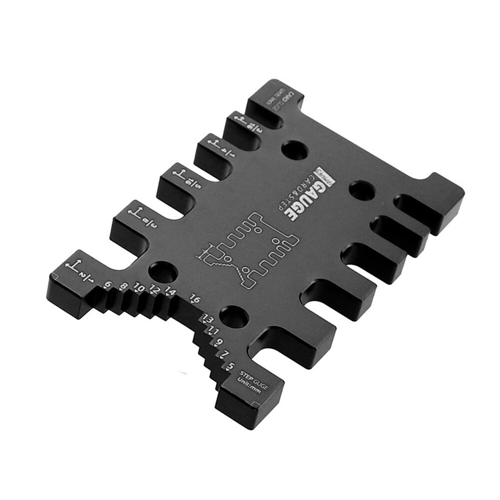Measuring Ruler High Precision Metric Imperial Card Gauge Measuring Ruler Aluminum Tenon Caliper Saw Table Machine