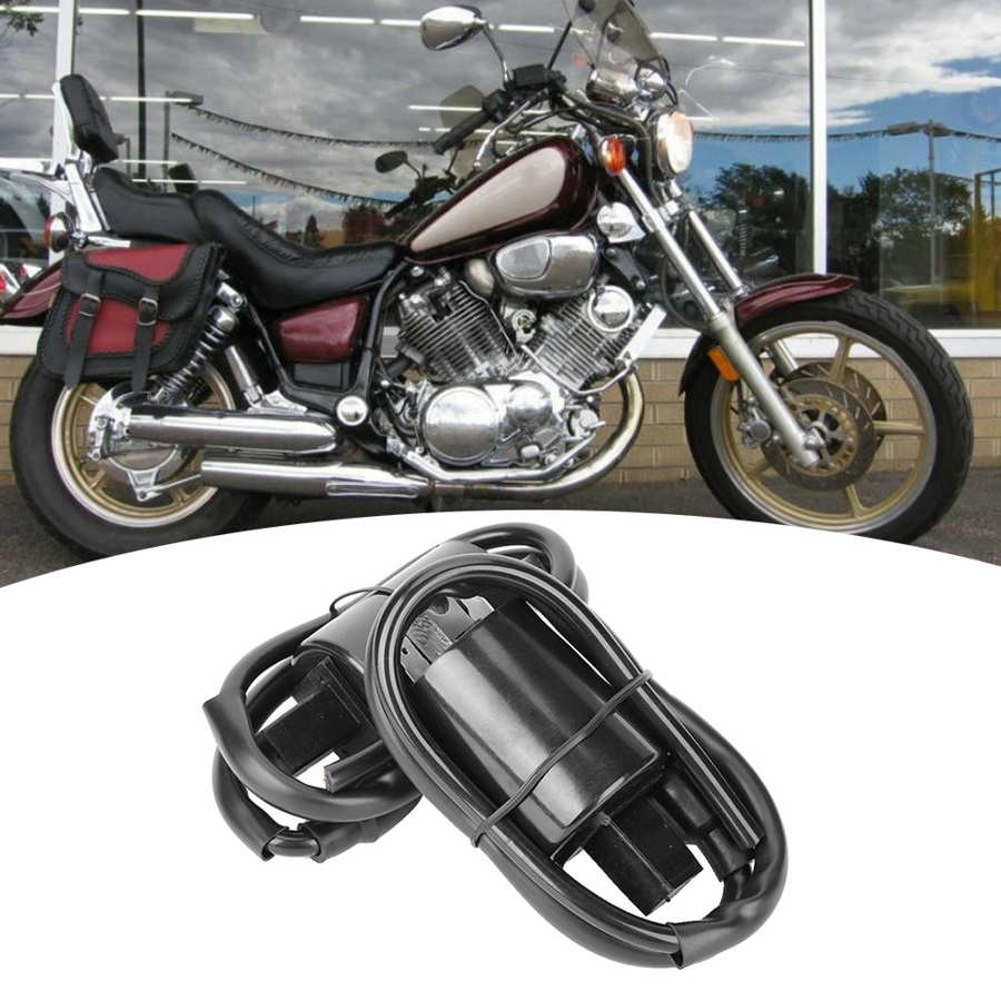 2 stk motorcykel tænding tænding kortere & amp; længere spoler passer til yamaha virago 750 xv750 1988-1997 start tændingskontakt