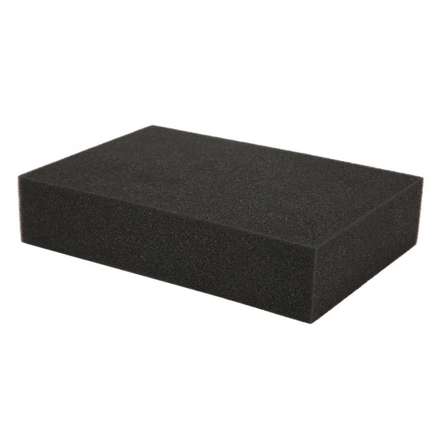 2 uds. Almohadilla de esponja de Color negro, aguja cuadrada, esponja de fieltro, estera de espuma para manualidades manuales DIY, accesorios de punto, triangulación de envíos